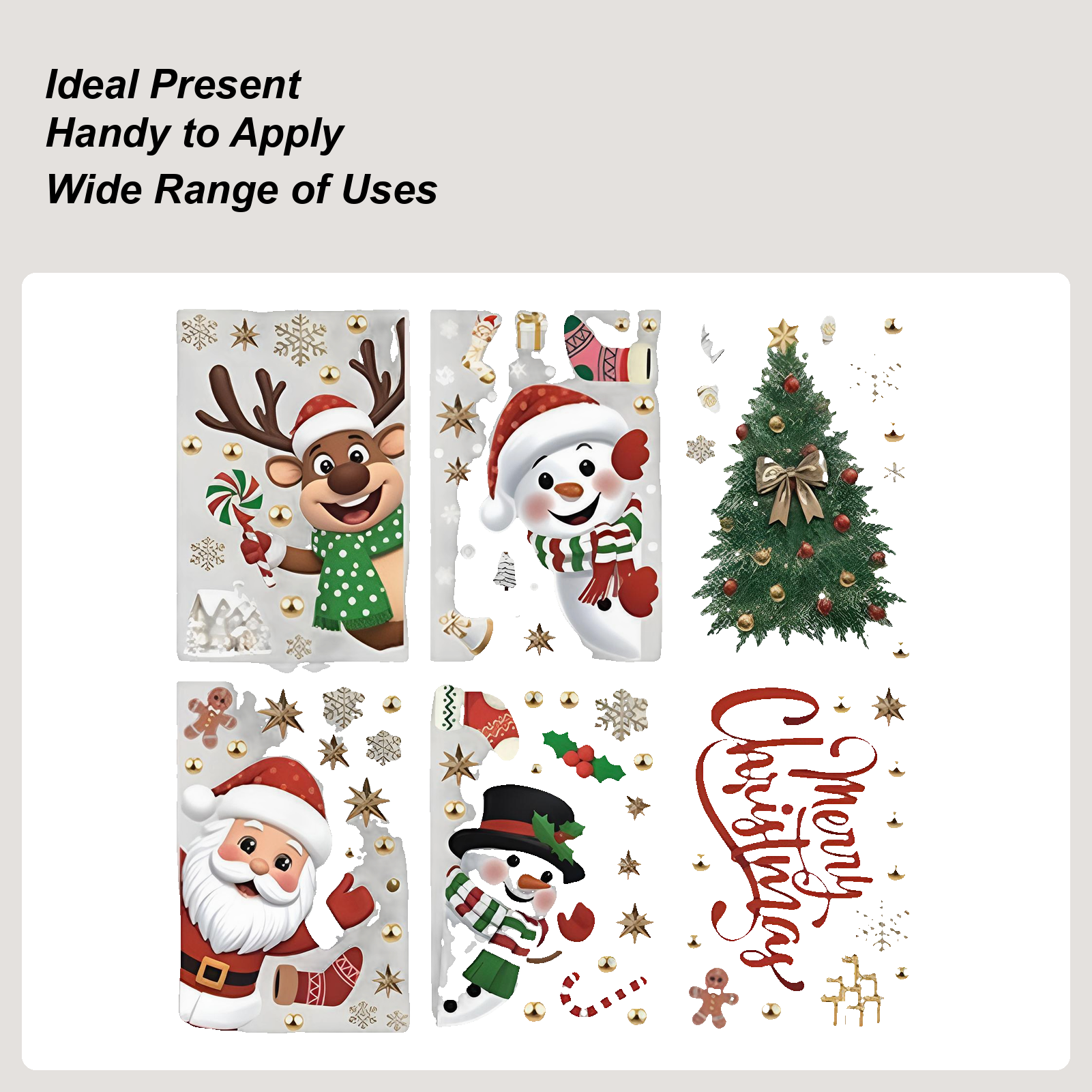 Christmas Window Decorations H - Snowflake Window Decal のレビューと価格