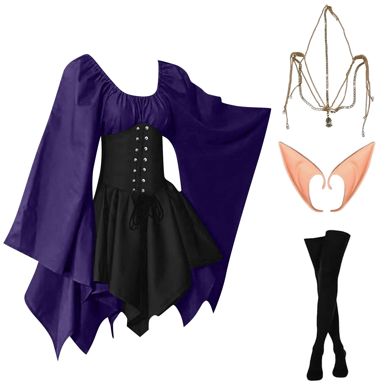Halloween Cosplay Palace Victo - Elf Costume Christmas のレビューと価格