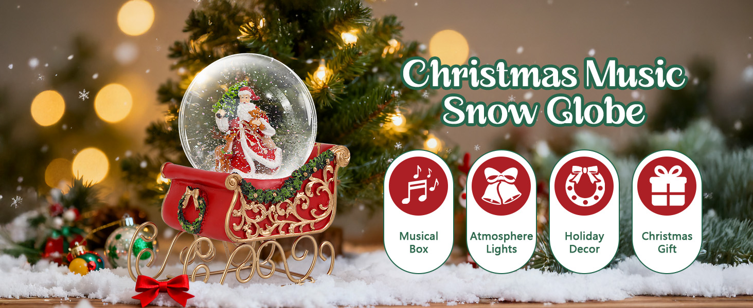 Christmas Snow Globe with Musi - Snow Globe Musical のレビューと価格