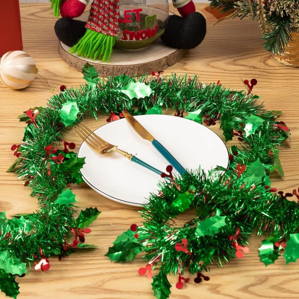 2PCS Reusable 2M Christmas Gar - Tinsel Garland Decoration のレビューと価格