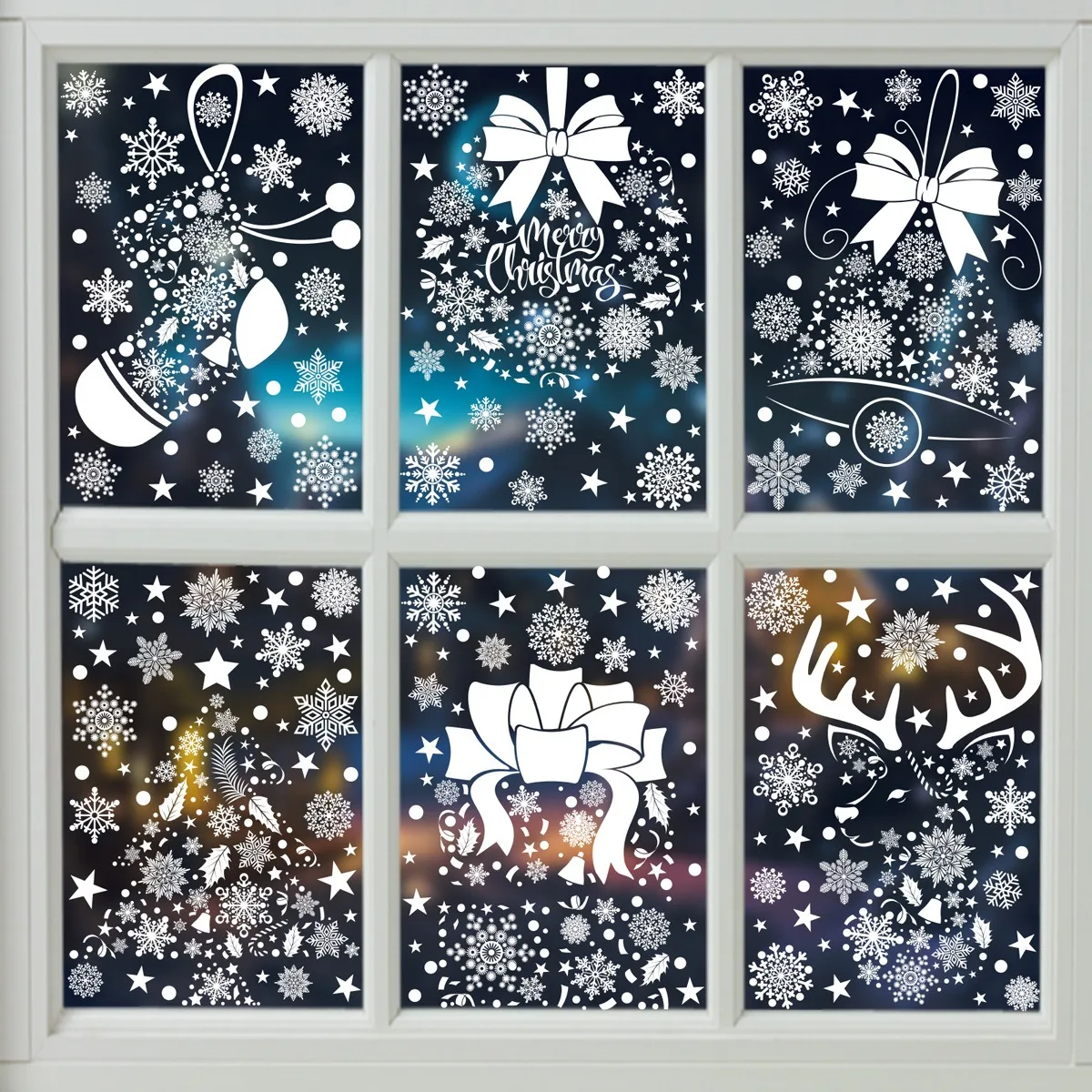 Christmas Wall Sticker Snowfla - Snowflake Window Decal のレビューと価格
