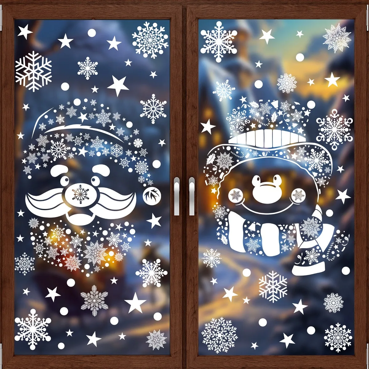 Christmas Wall Sticker Snowfla - Snowflake Window Decal のレビューと価格