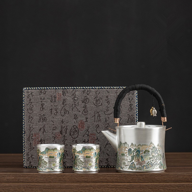 YFY Liu Yin one pot two cups p - Gift Box Wrap Set のレビューと価格
