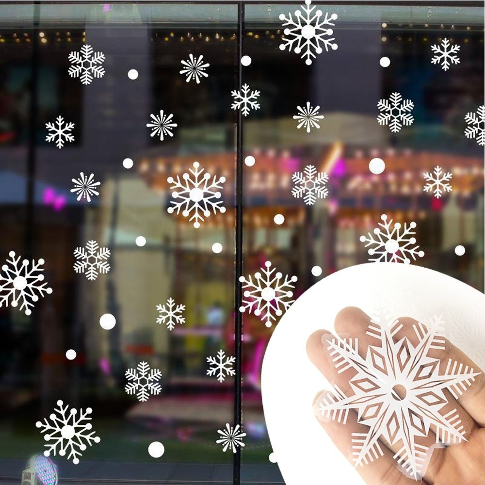 30pcs PVC Christmas Snowflakes - Snowflake Window Decal のレビューと価格