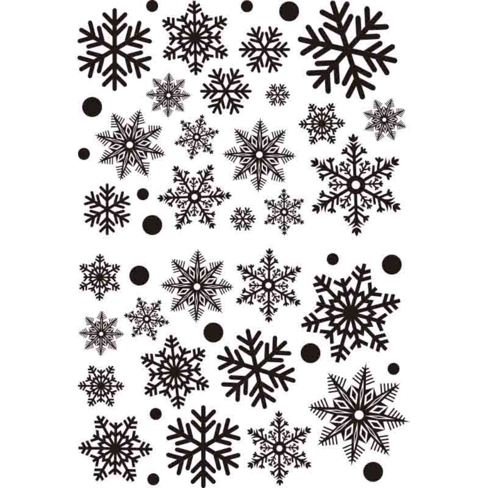 30pcs PVC Christmas Snowflakes - Snowflake Window Decal のレビューと価格
