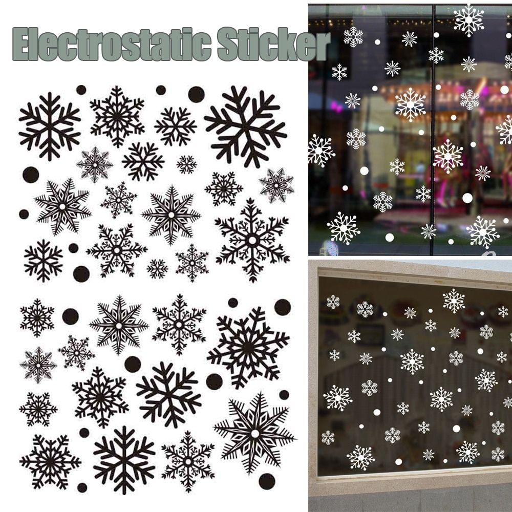 30pcs PVC Christmas Snowflakes - Snowflake Window Decal のレビューと価格