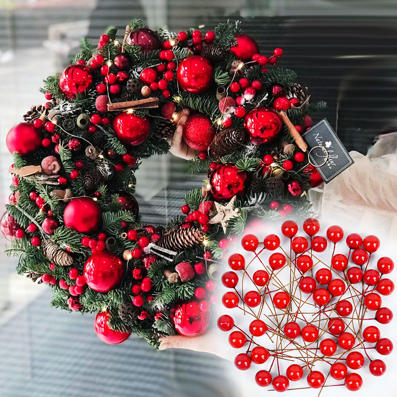 100/200pcs Pearl Stamens Mini  - Christmas Wreath Fake のレビューと価格