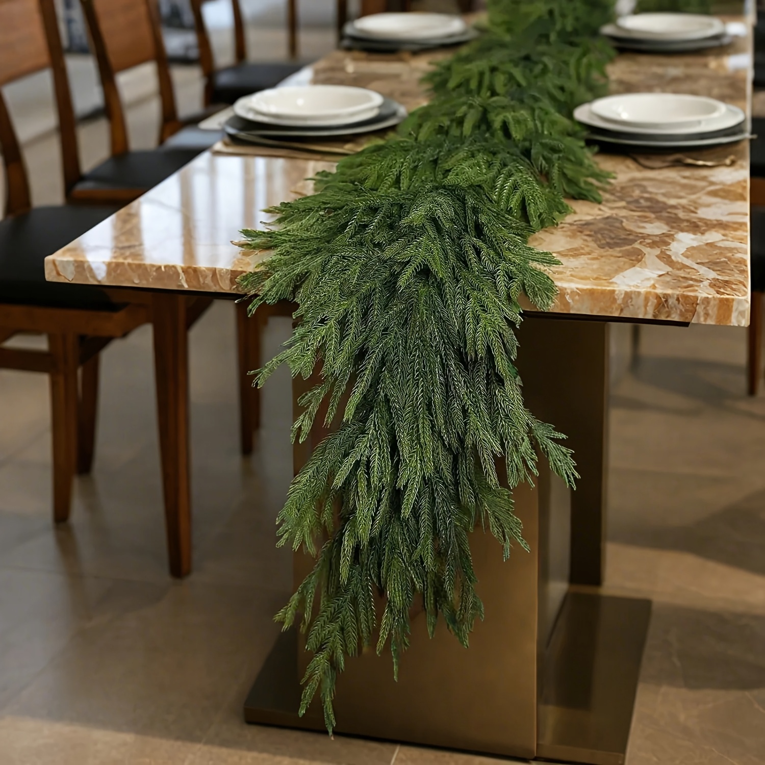 1pc Artificial Norfolk Pine Ch - Christmas Wreath Fake のレビューと価格