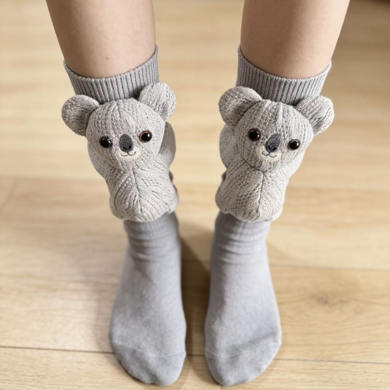 3D Knit Animal Sloth Socks for - Christmas Stocking Hanging のレビューと価格