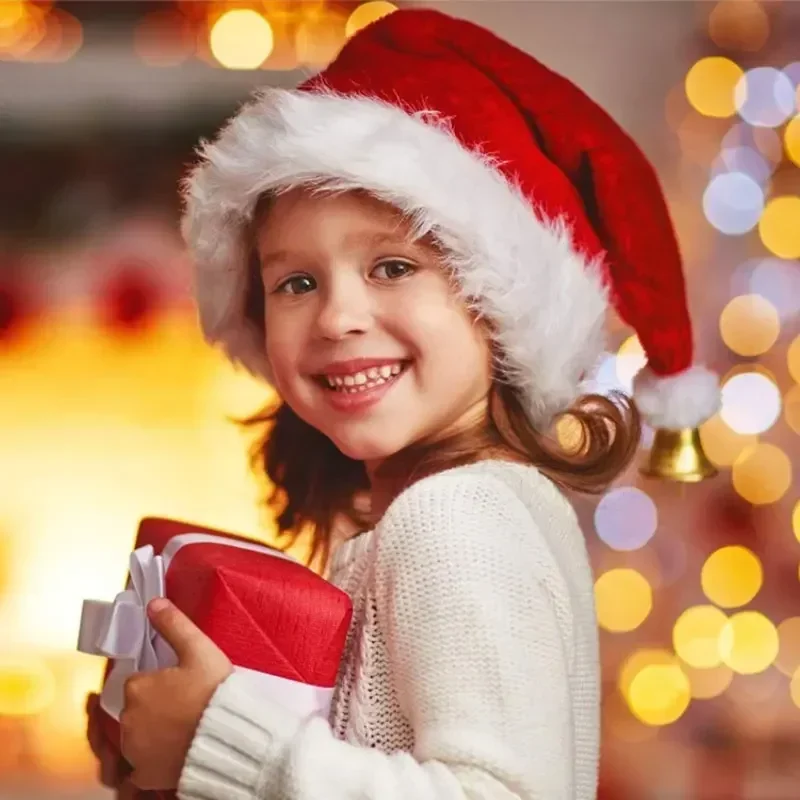 5/1PCS Christmas Hat Plush Adu - Santa Hat Plush のレビューと価格