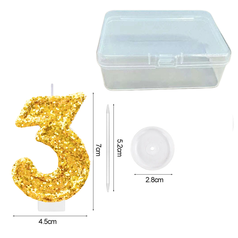 Digital Birthday Candle Gold C - Holiday Candle Set のレビューと価格