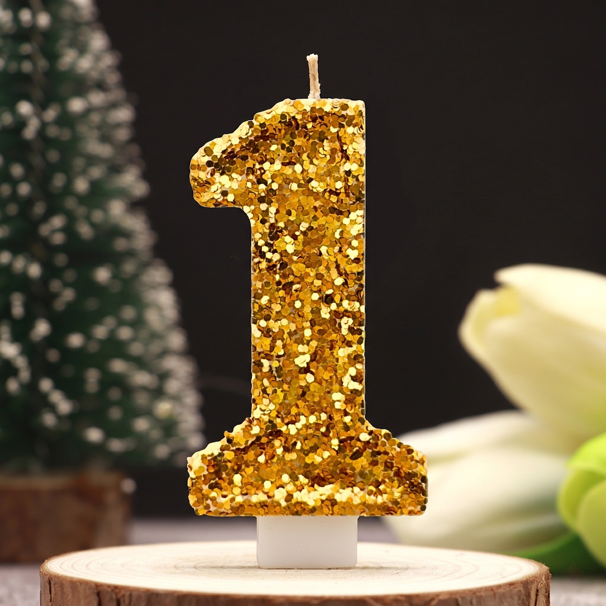 Digital Birthday Candle Gold C - Holiday Candle Set のレビューと価格