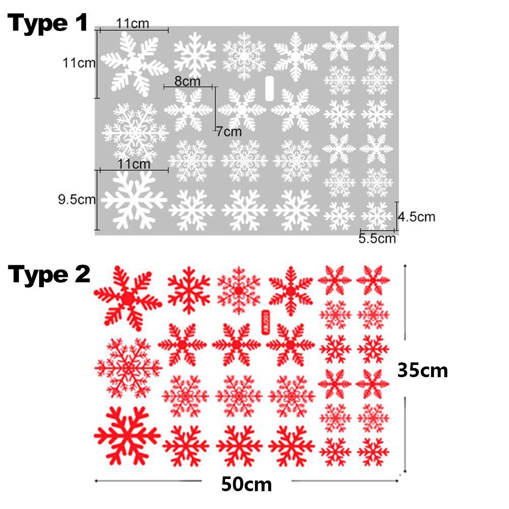 27/38PCS Gift Xmas  Festival S - Snowflake Window Decal のレビューと価格