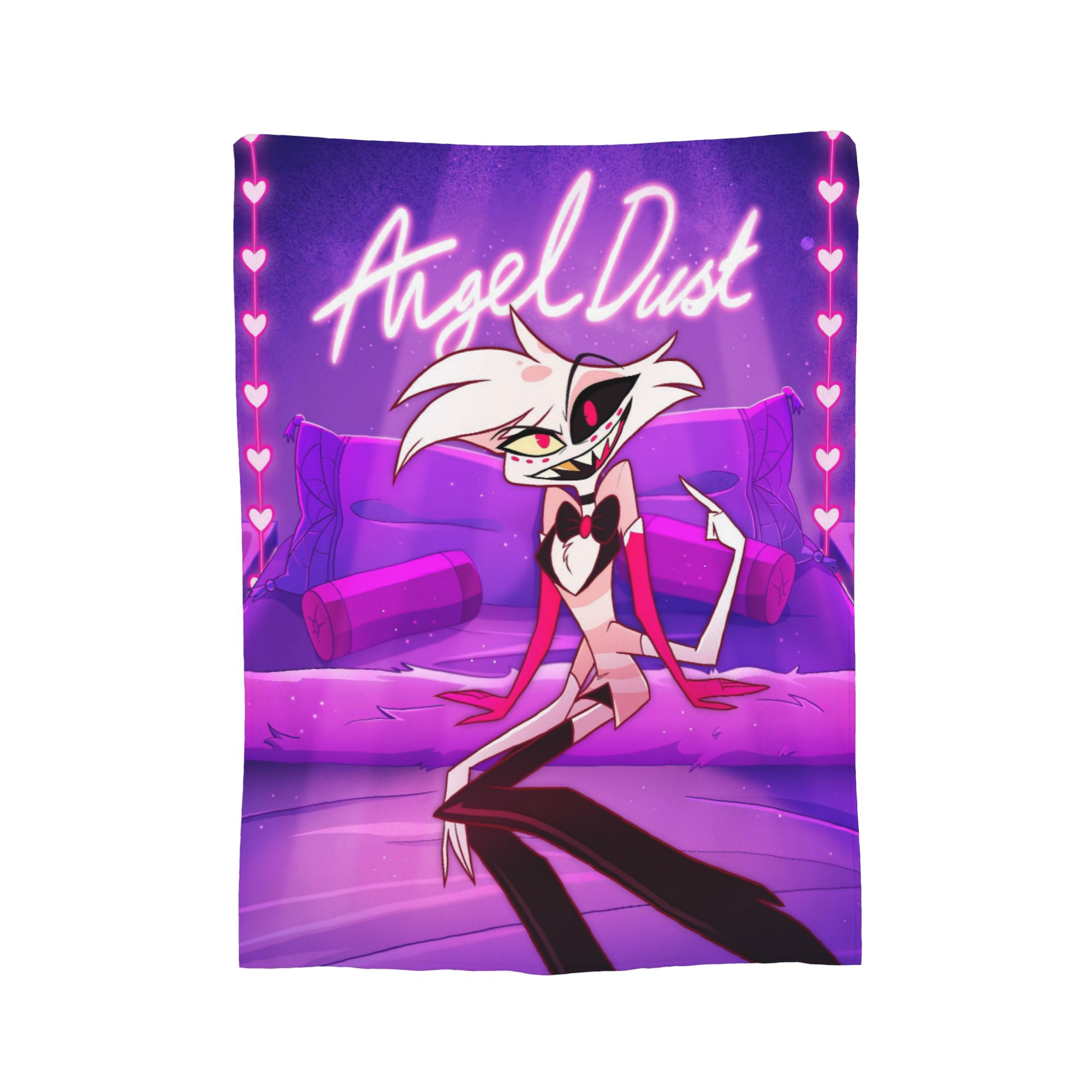 Cartoon Hazbins Hotels  Angel  - Christmas Throw Blanket のレビューと価格