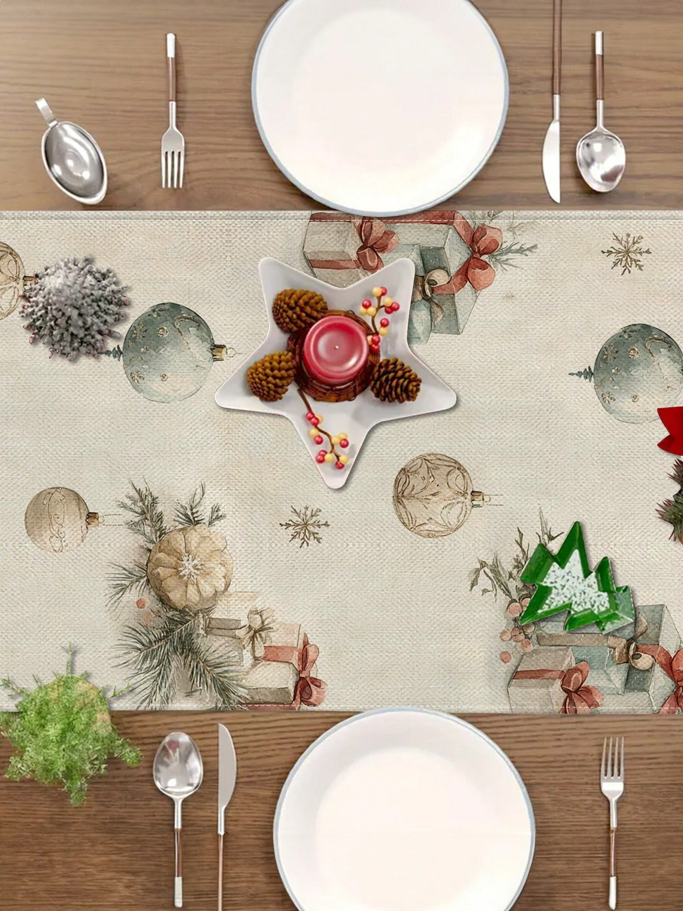 1pc Christmas Nutcracker & Bal - Christmas Table Runner のレビューと価格