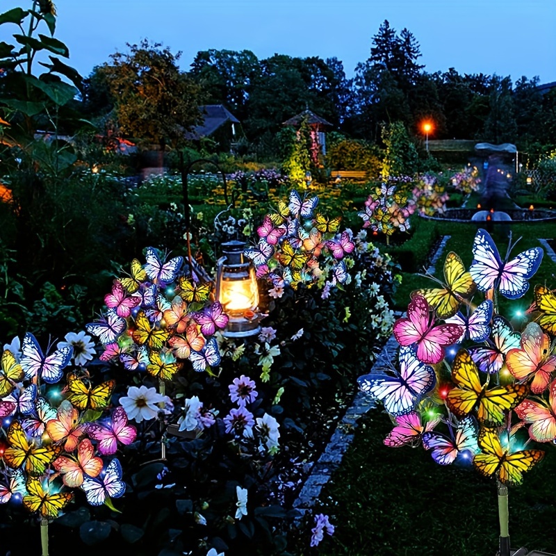 Solar LED Butterfly Garden Lig - Christmas Lights Outdoor のレビューと価格