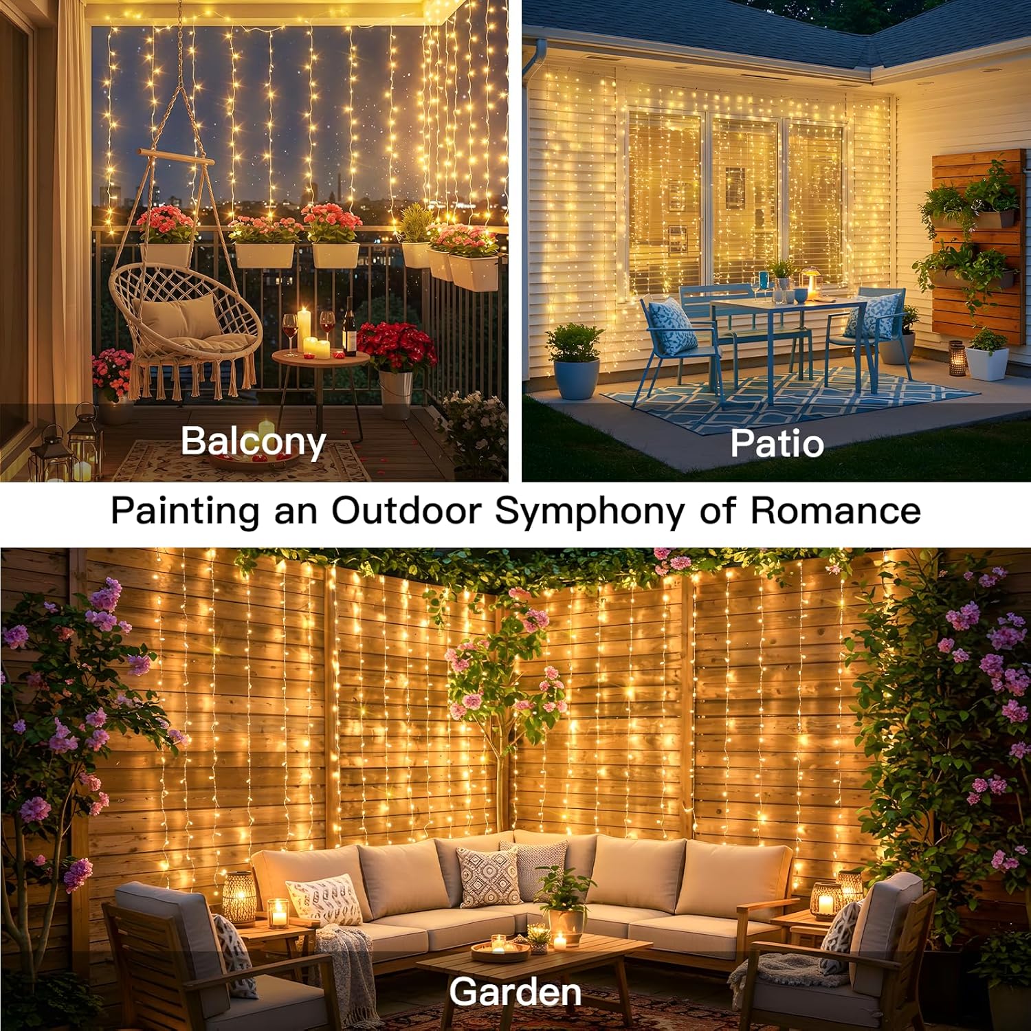 Curtain Lights For Bedroom 200 - Christmas Lights Outdoor のレビューと価格