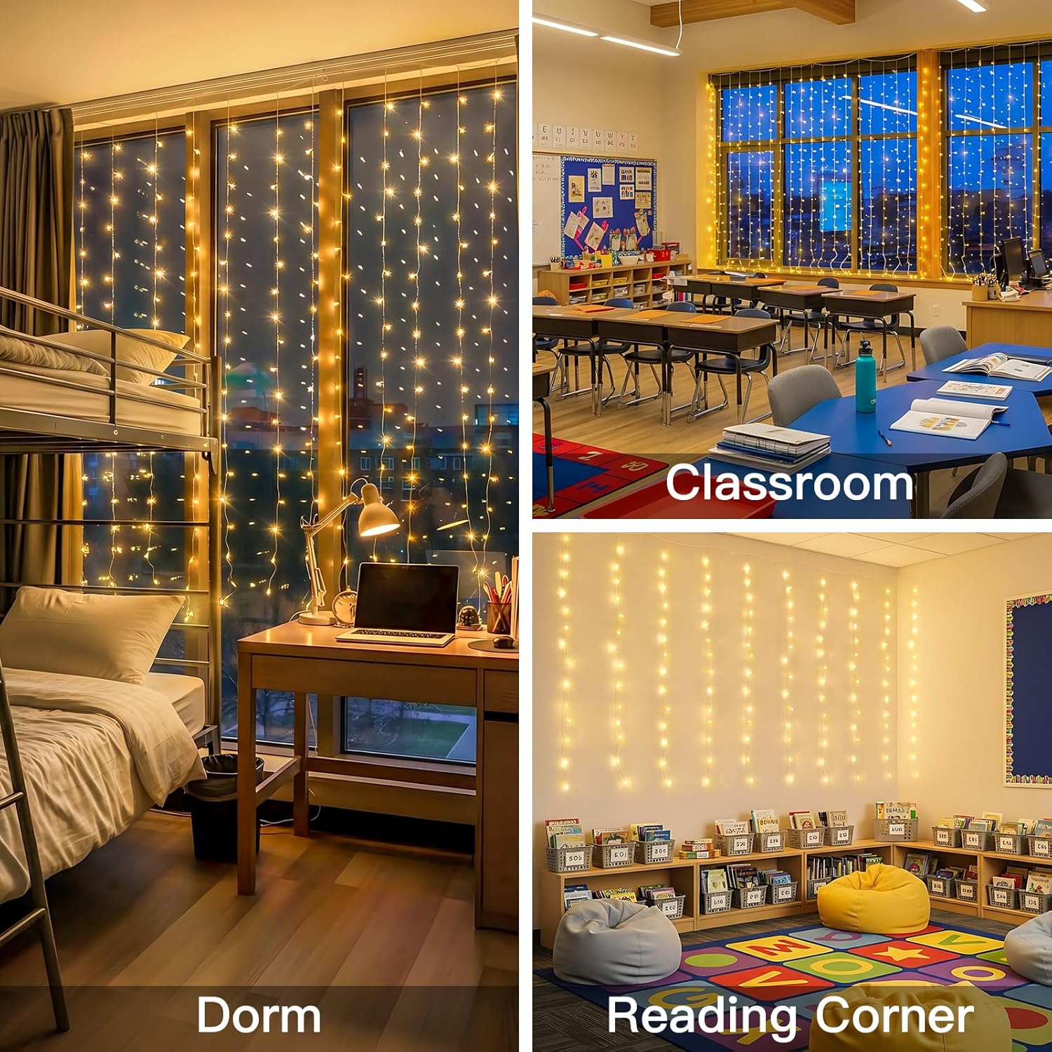 Curtain Lights For Bedroom 200 - Christmas Lights Outdoor のレビューと価格