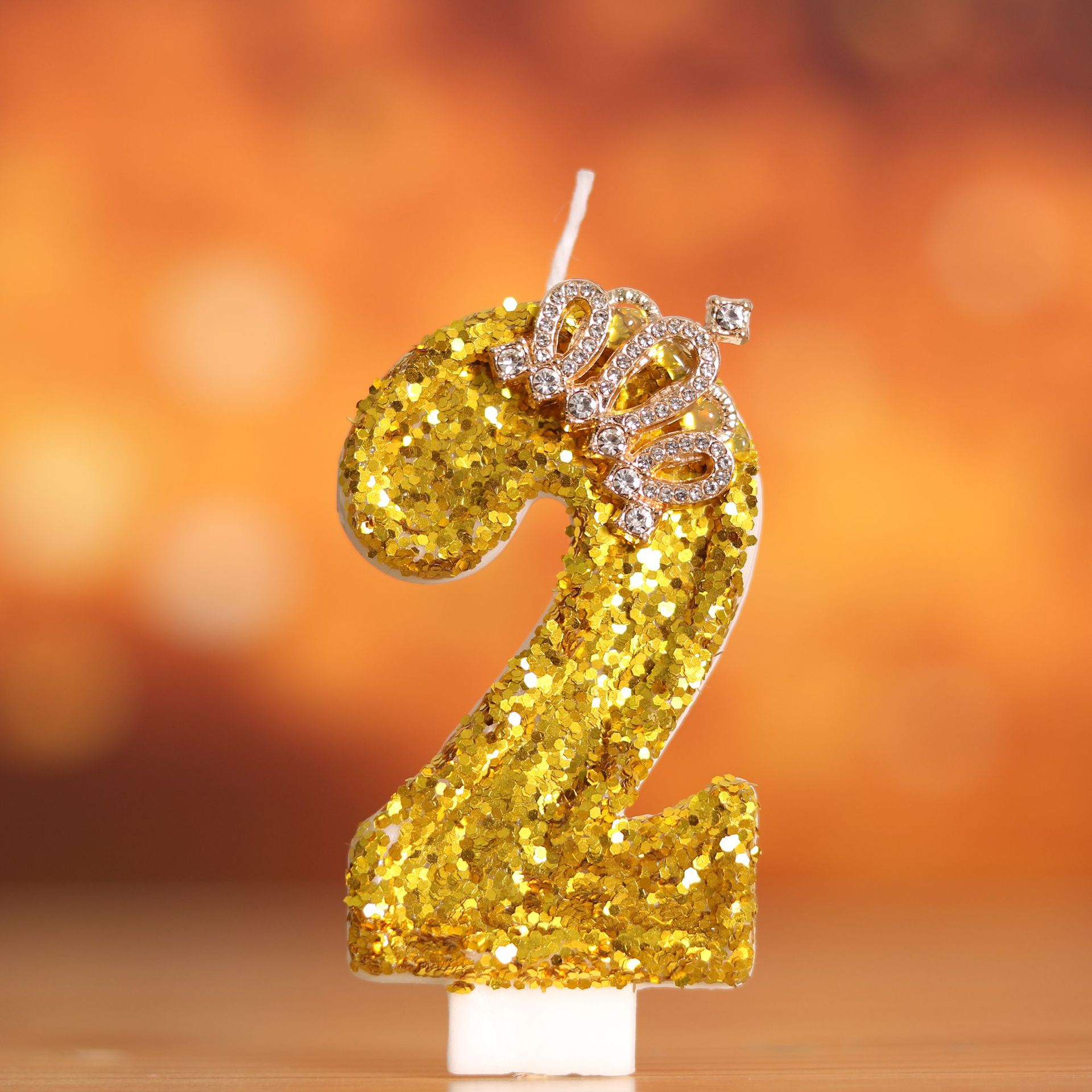 Digital Birthday Cake Gold Cro - Holiday Candle Set のレビューと価格