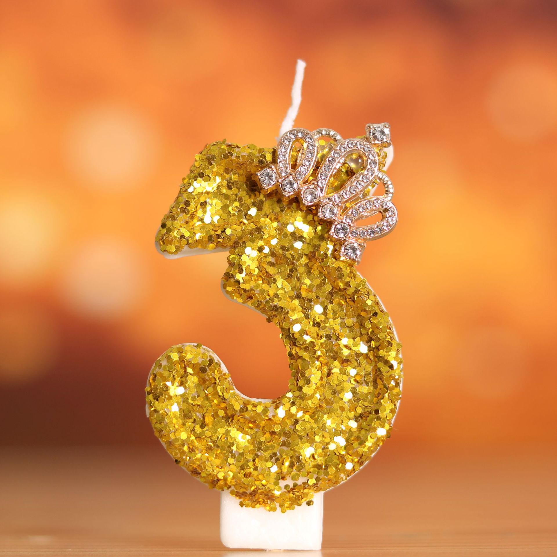 Digital Birthday Cake Gold Cro - Holiday Candle Set のレビューと価格