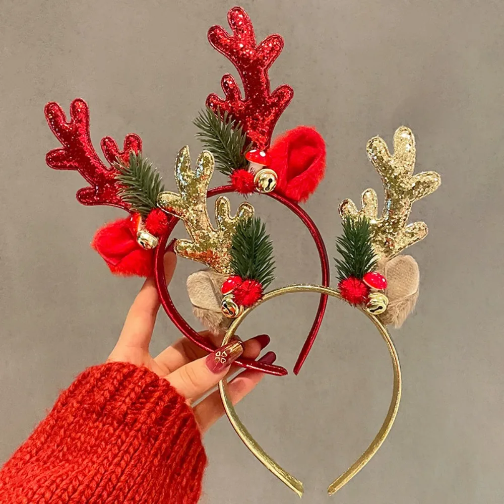 ！Christmas Glitter Deer Antler - Reindeer Antlers Headband のレビューと価格