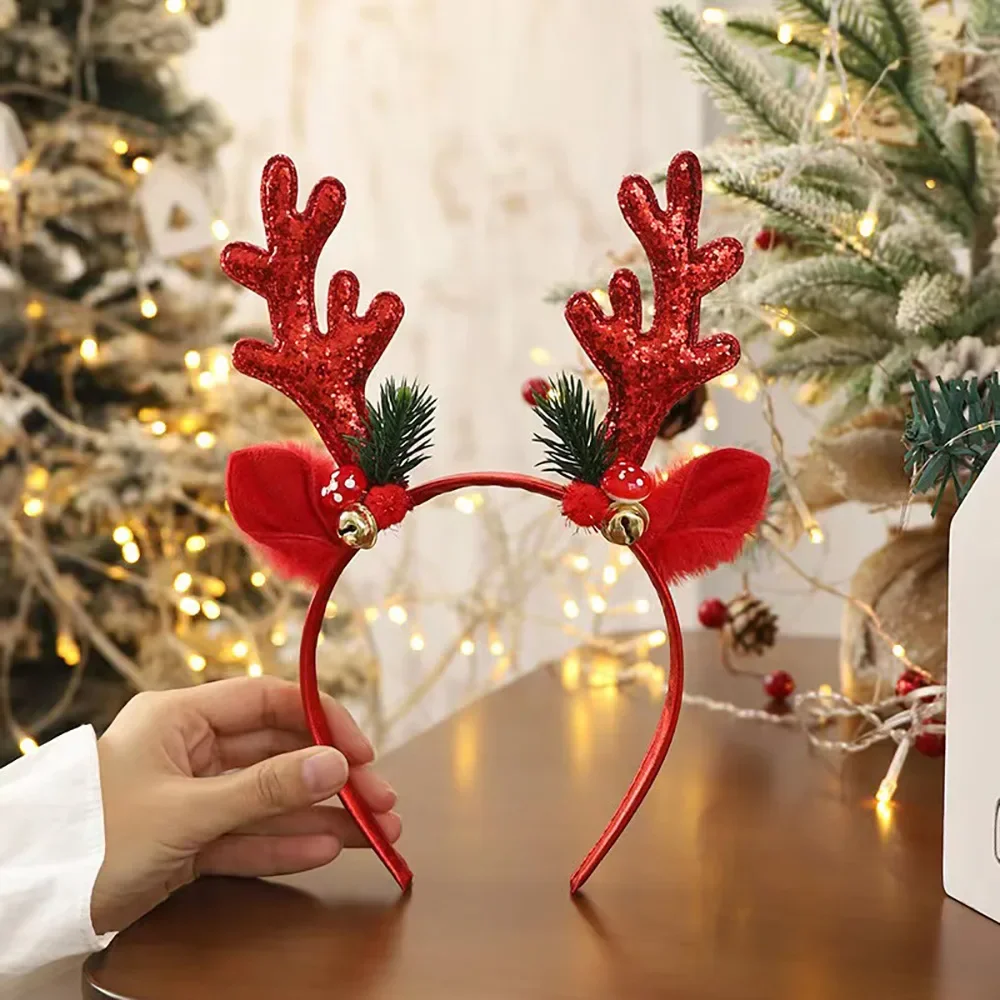 ！Christmas Glitter Deer Antler - Reindeer Antlers Headband のレビューと価格
