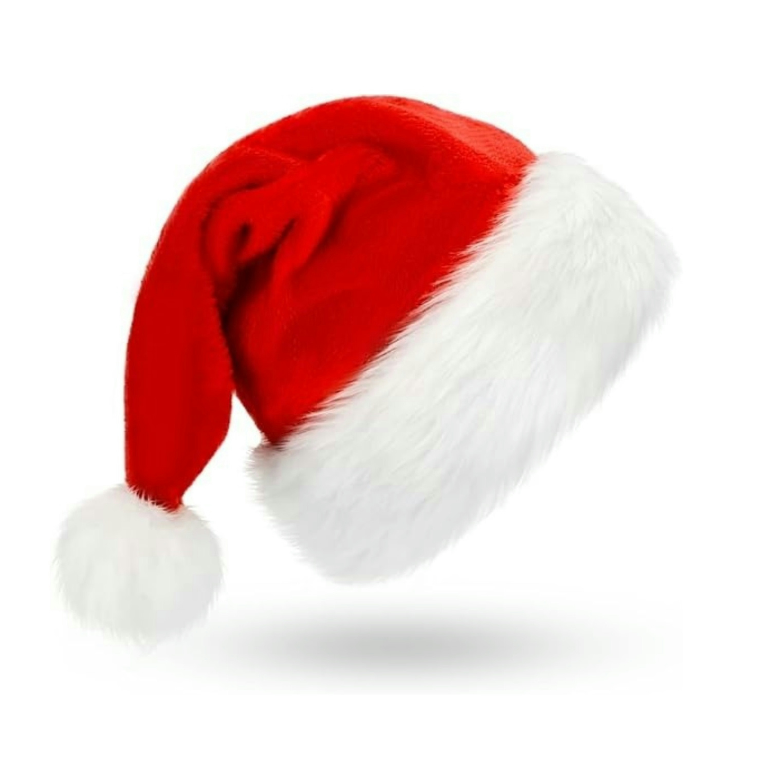 Fluffy Red Santa Hats Set with - Santa Hat Plush のレビューと価格