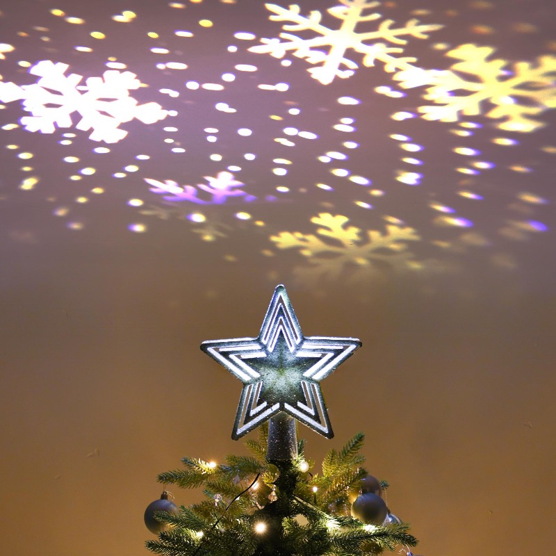 LED Projection Tree Topper Sta - Star Tree Topper のレビューと価格