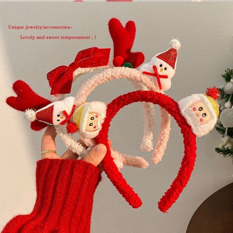 Christmas Santa Cute Bear Plus - Reindeer Antlers Headband のレビューと価格