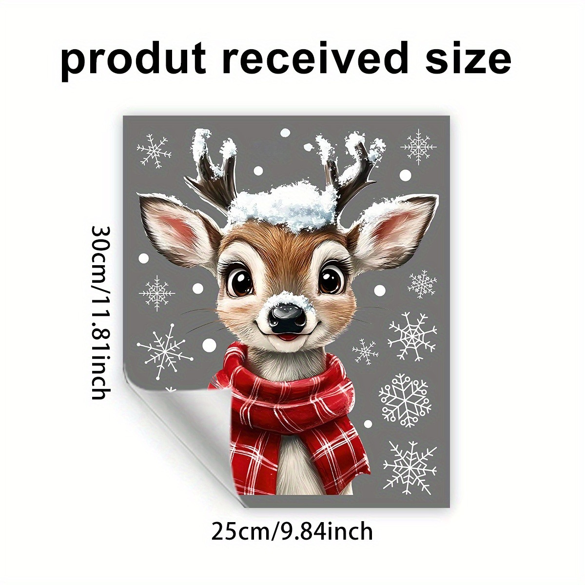 1pc Christmas Scarf Snowflake  - Snowflake Window Decal のレビューと価格