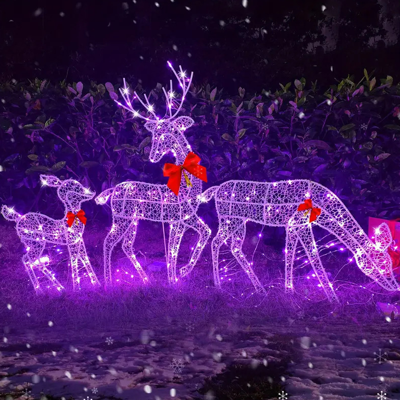 2D Lighted Reindeer Christmas  - Christmas Lights Outdoor のレビューと価格