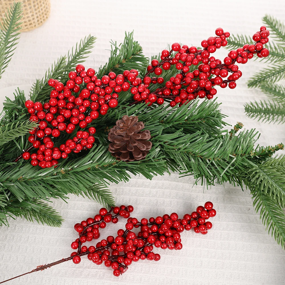 10/1Pcs Artificial Red Berries - Christmas Tree Artificial のレビューと価格