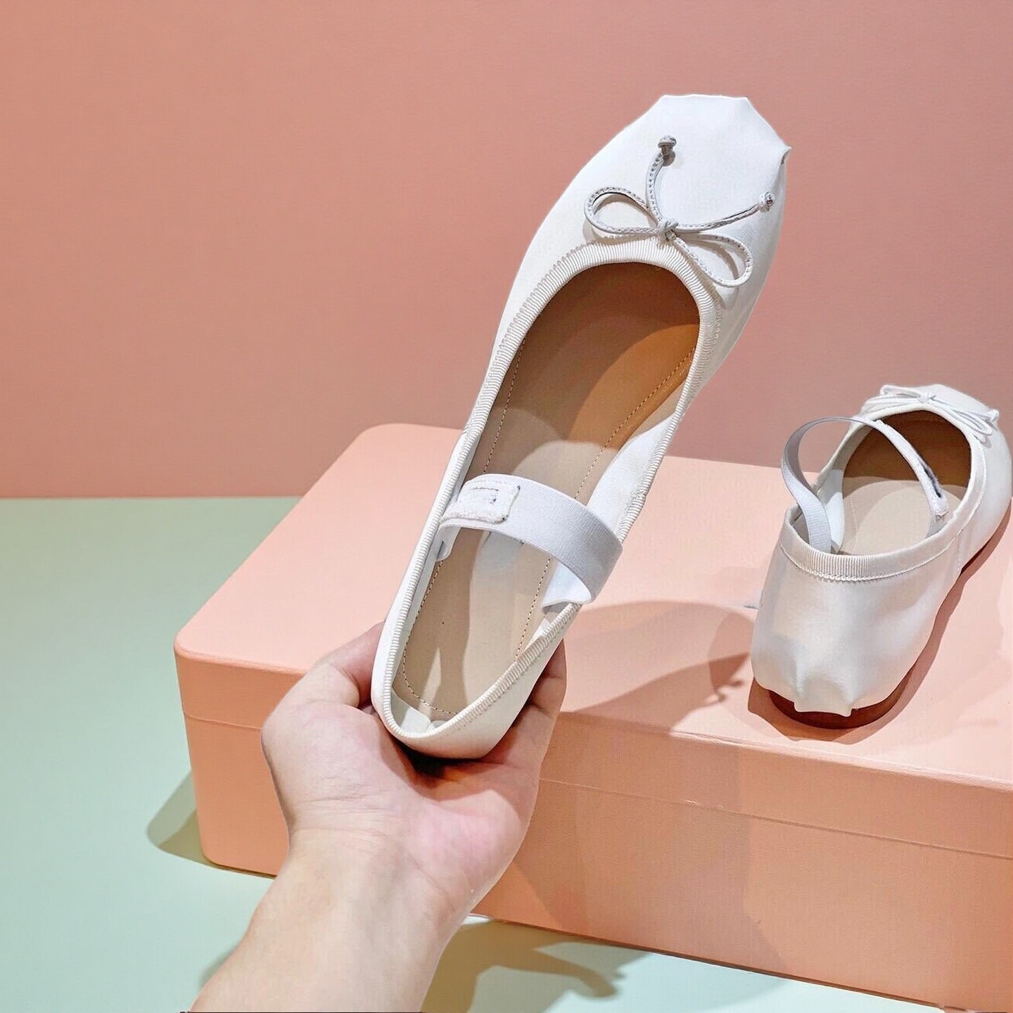 26SS Luxury Ballet Flats, Wome - Ribbon Bow Gift のレビューと価格