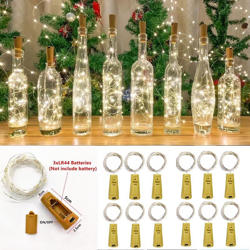 6pcs 20led Wine Bottle with Co - Led Fairy String Lights のレビューと価格