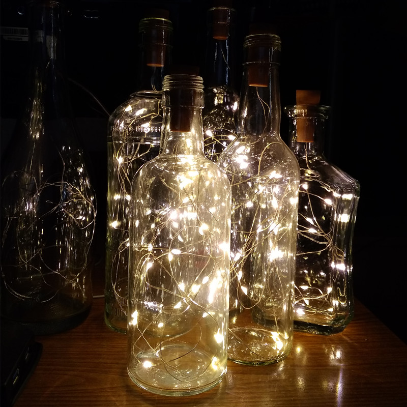 6pcs 20led Wine Bottle with Co - Led Fairy String Lights のレビューと価格