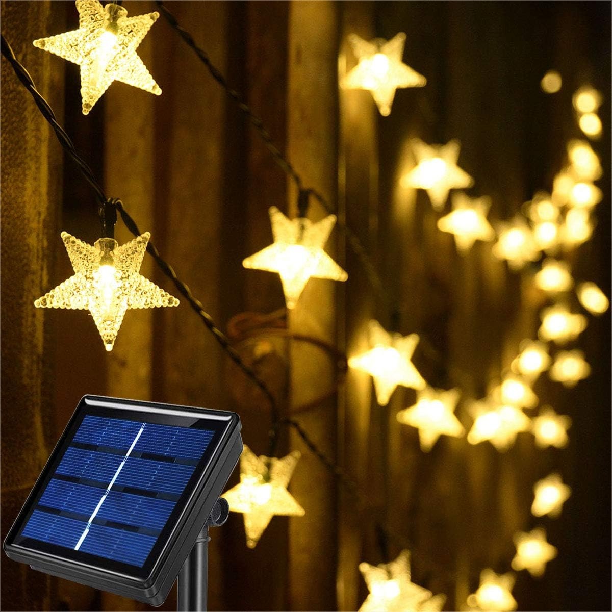 50ft 120 LED Solar Star Fairy  - Led Fairy String Lights のレビューと価格