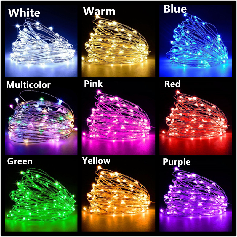 10M 5M 3M 2M Copper Wire LED T - Tinsel Garland Decoration のレビューと価格