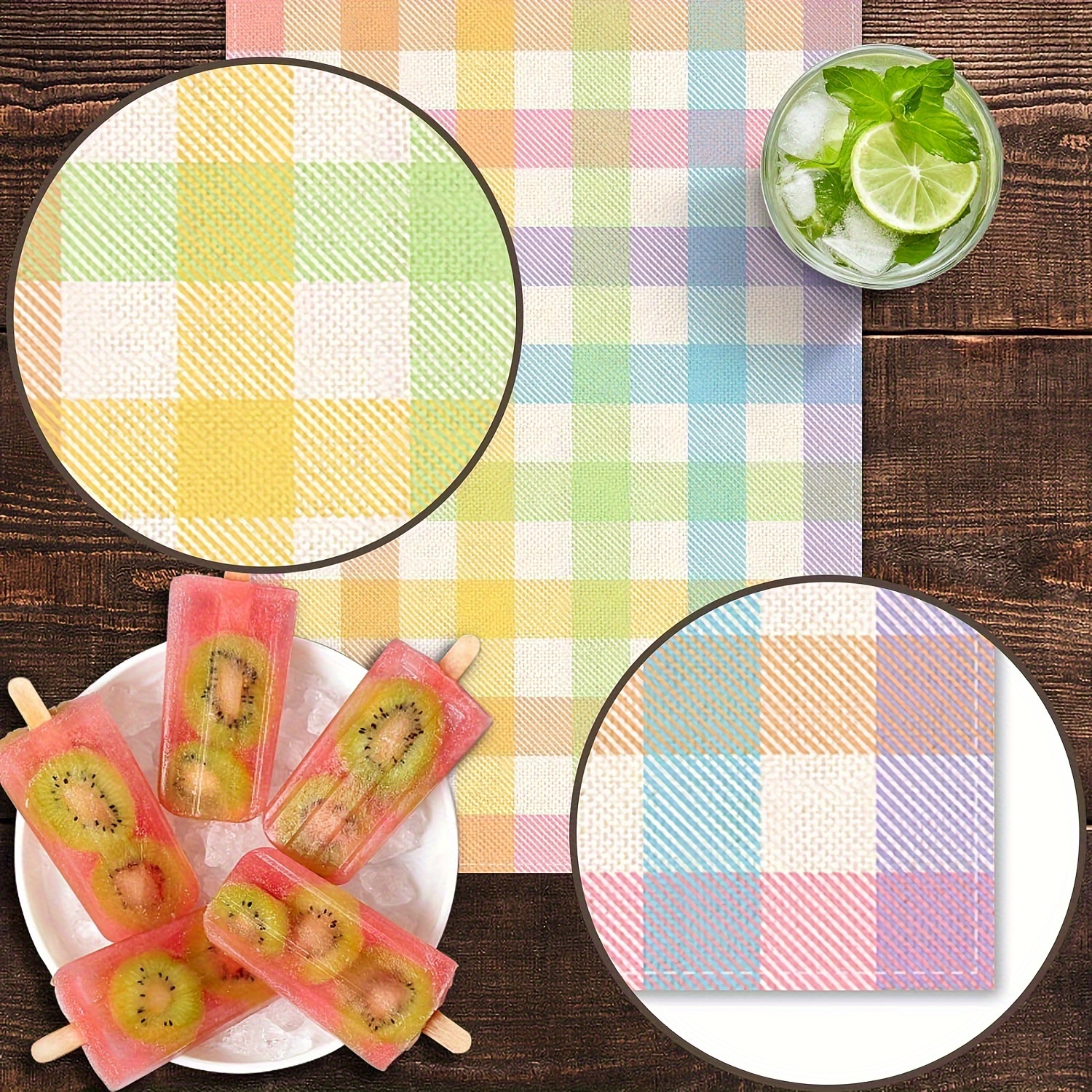 1pc Vibrant Buffalo Plaid Tabl - Christmas Throw Blanket のレビューと価格