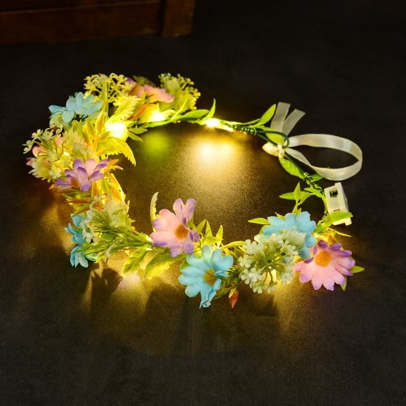 Luminous Floral Wreath LED Flo - Led Fairy String Lights のレビューと価格
