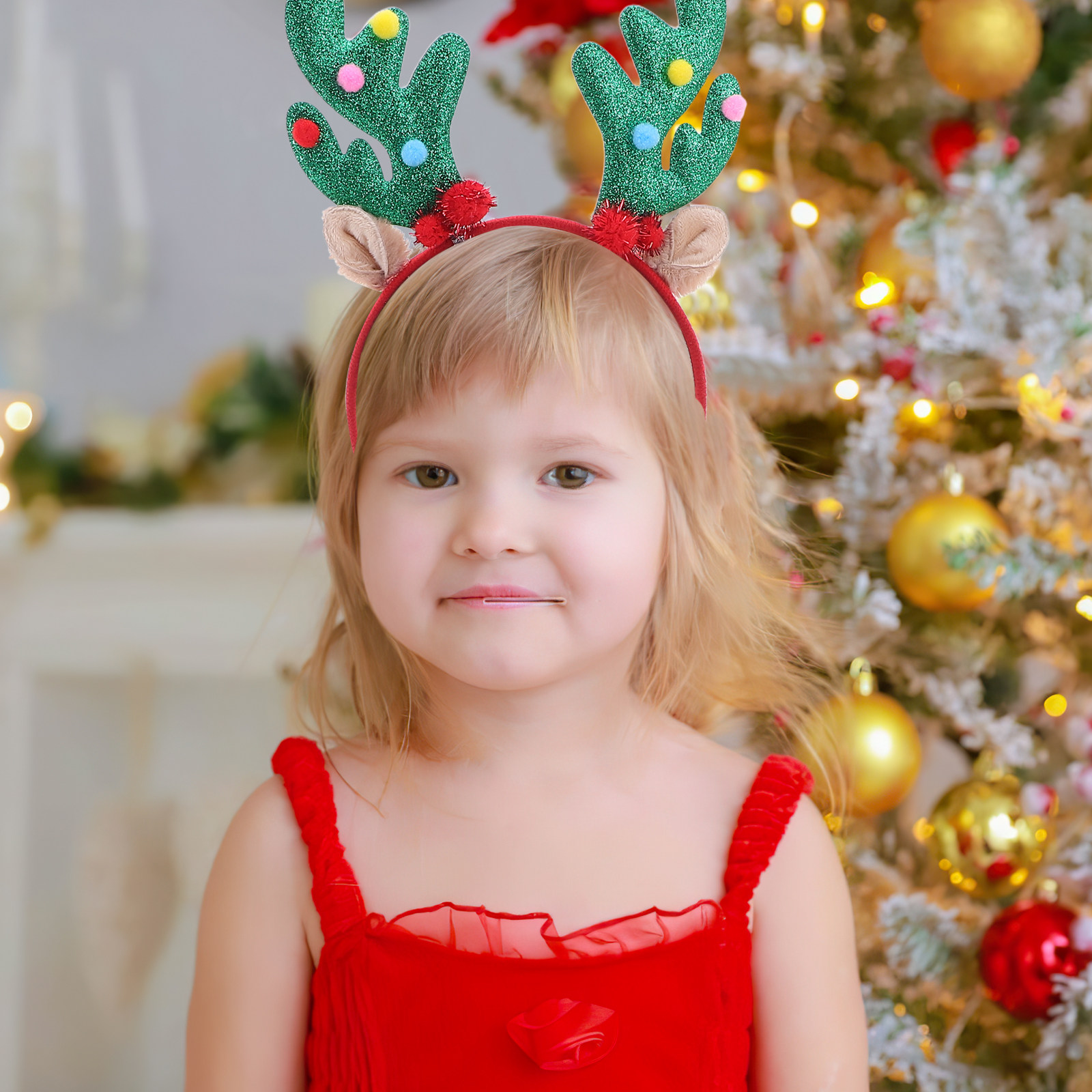 2Pcs Christmas Headband Reinde - Reindeer Antlers Headband のレビューと価格