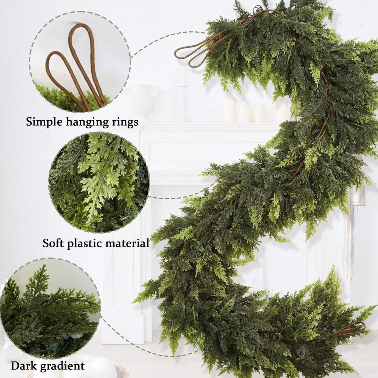 Christmas Garlands Artificial  - Christmas Wreath Fake のレビューと価格