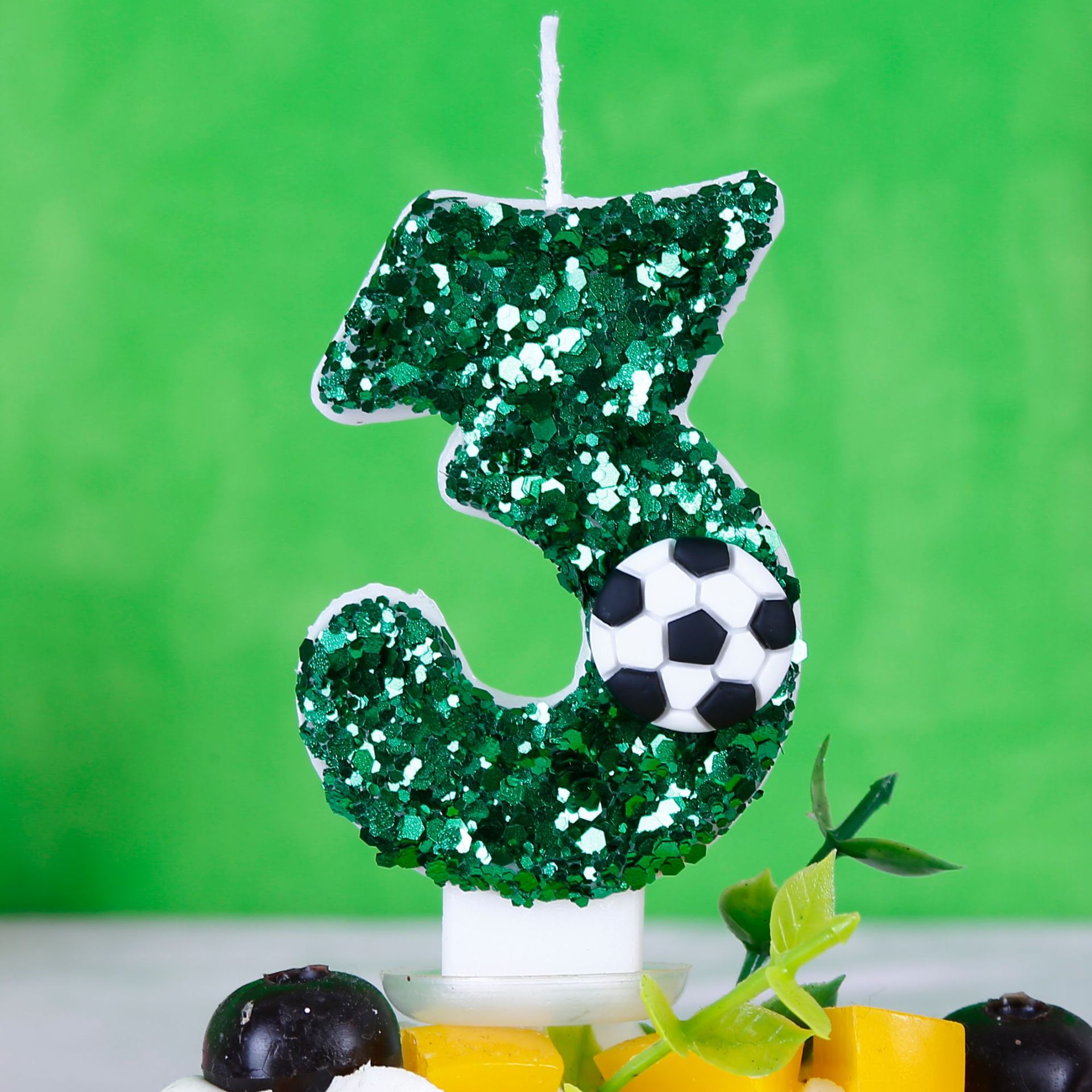 Boy Series 3D Green Football B - Holiday Candle Set のレビューと価格