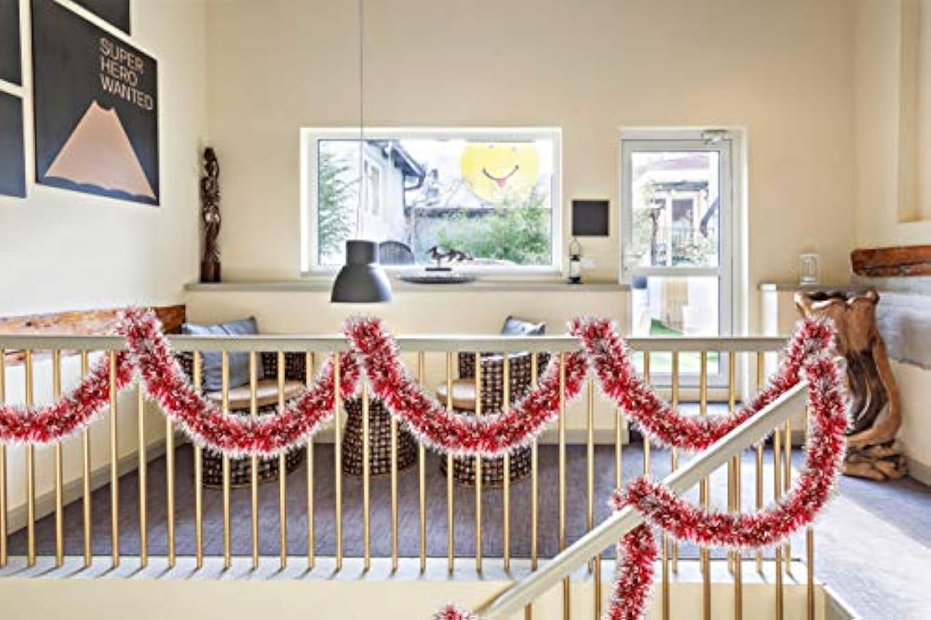 2M Christmas Metallic Streamer - Tinsel Garland Decoration のレビューと価格