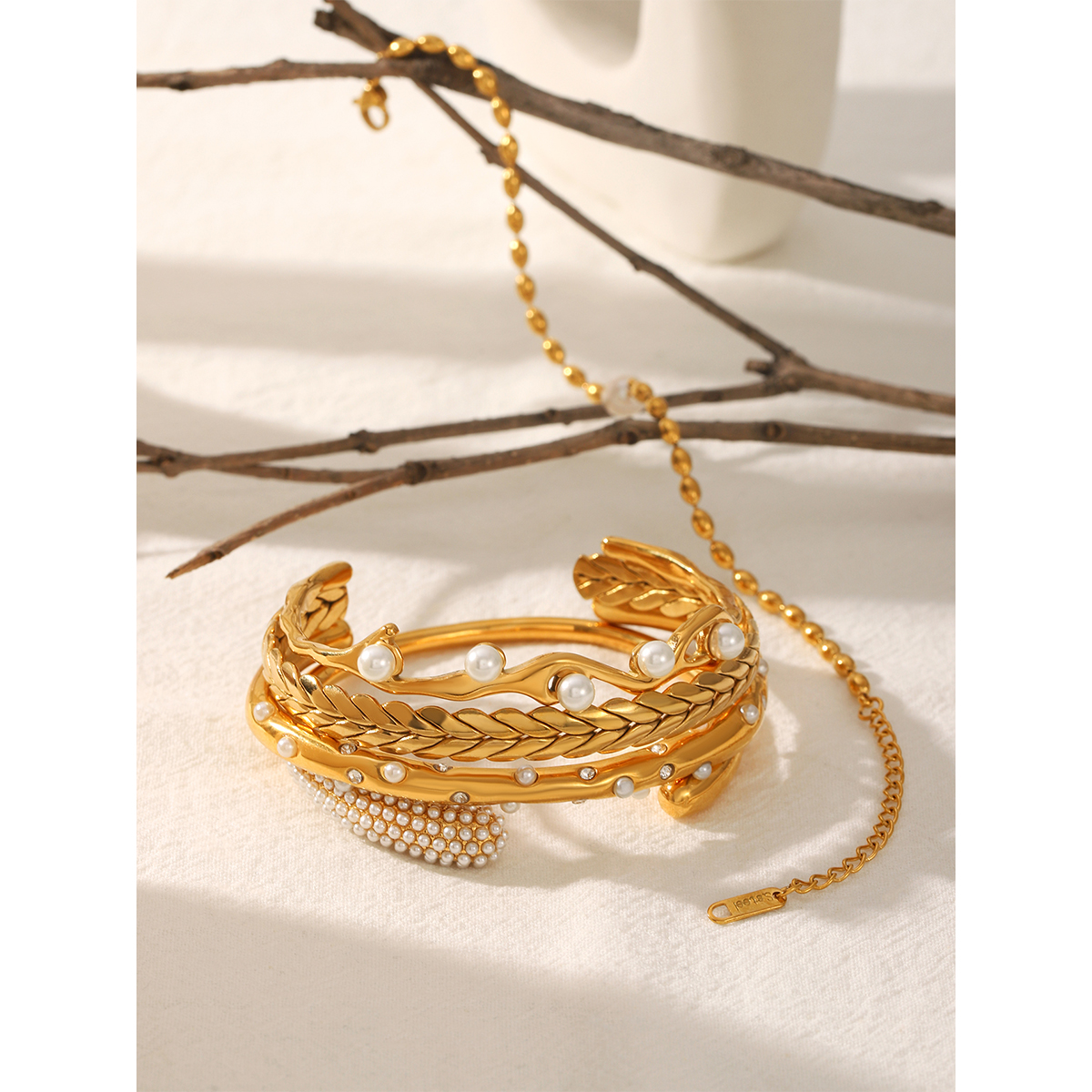 18K Gold Plated Stainless Stee - Gift Box Wrap Set のレビューと価格