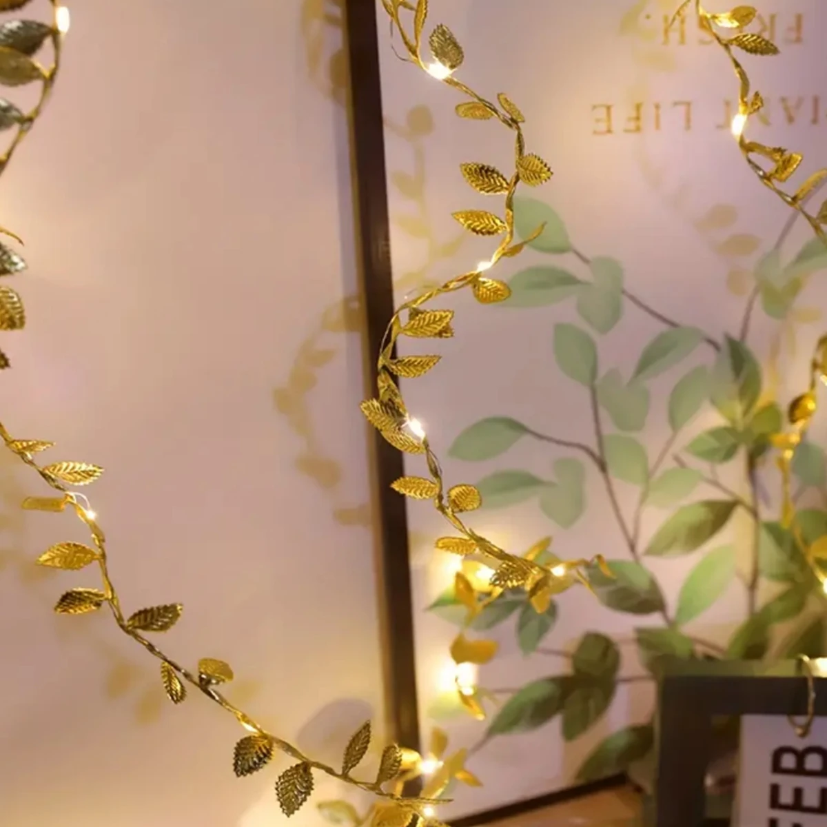 LED Golden Leaves String Light - Led Fairy String Lights のレビューと価格