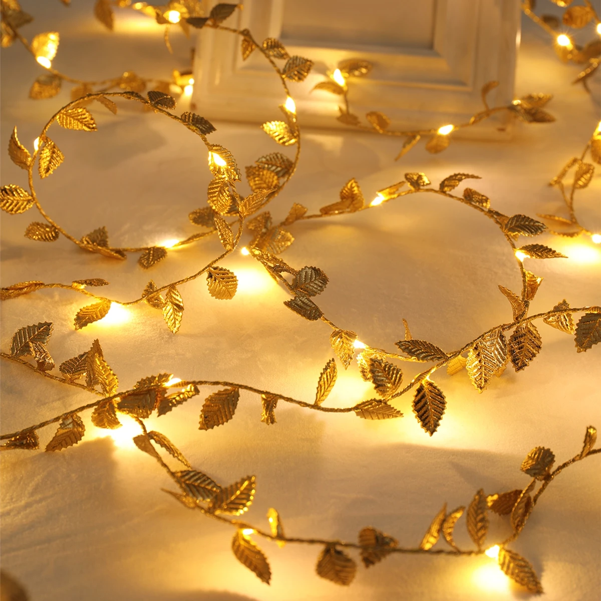 LED Golden Leaves String Light - Led Fairy String Lights のレビューと価格