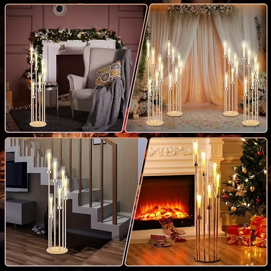 2 Sets Floor Candelabra 6 Arms - Holiday Candle Set のレビューと価格