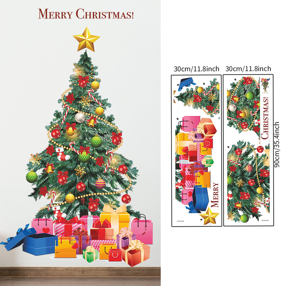 Christmas Tree Wall Stickers G - Snowflake Window Decal のレビューと価格