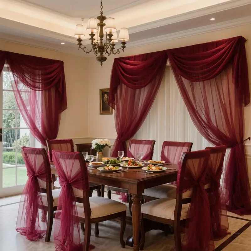 DIY Decoration Tulle Arch Drap - Christmas Table Runner のレビューと価格