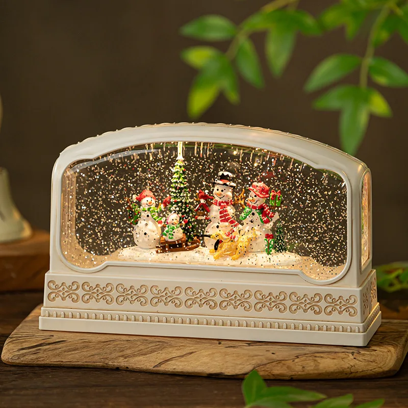 Rectangular Resin Snow Globe M - Snow Globe Musical のレビューと価格